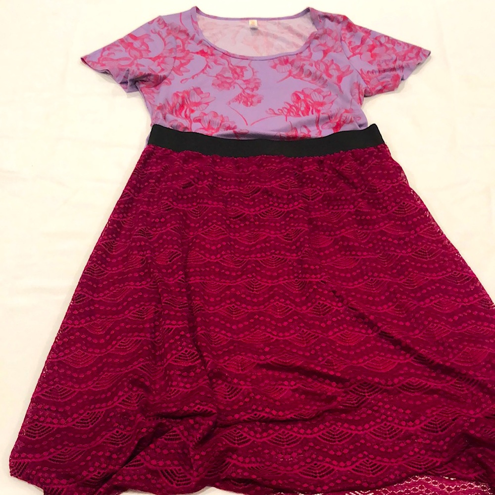 LuLaroe madison skirt and LuLaroe classic shirt